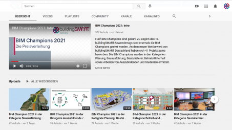 YouTube-Kanal buildingSMART Deutschland