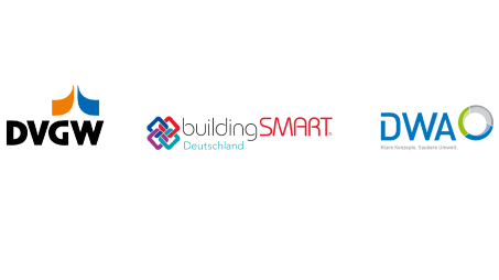 Logos der Kooperationspartner zu BIM in der Wasserwirtschaft