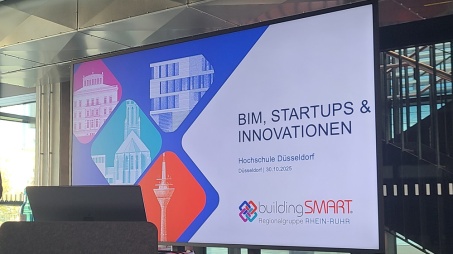BIM, Startups & Innovationen war Thema unserer Regionalgruppe Rhein-Ruhr an der Hochschule Düsseldorf.