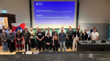 Am 15. September 2026 traf sich unsere buildingSMART-Regionalgruppe Sachsen in Kooperation mit der Technischen Universität Dresden im Beyer-Bau auf dem Dresdner Uni-Campus.
